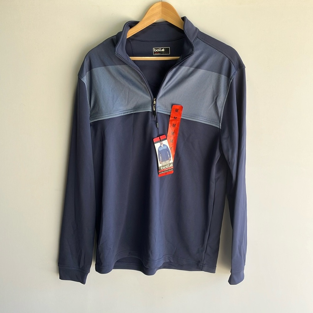 Bollé Crown Lightweight Blue Zip-Up Pullover
